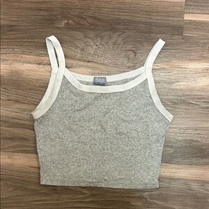 Tilly's Light Gray Ribbed Camisole